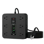 PowerHub Max™ — Smart Surge Protector with USB & Type-C Fast Charging