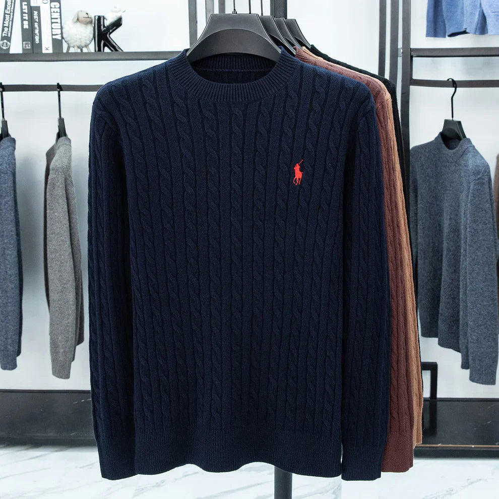 Classic Cable-Knit Sweater
